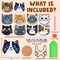 10PCs Diamond Painting Coasters Set – Cat Theme DIY Diamond Art Coasters for Kids & Adults, Arts & Crafts Kit, Perfect Gift for Valentine's Day
